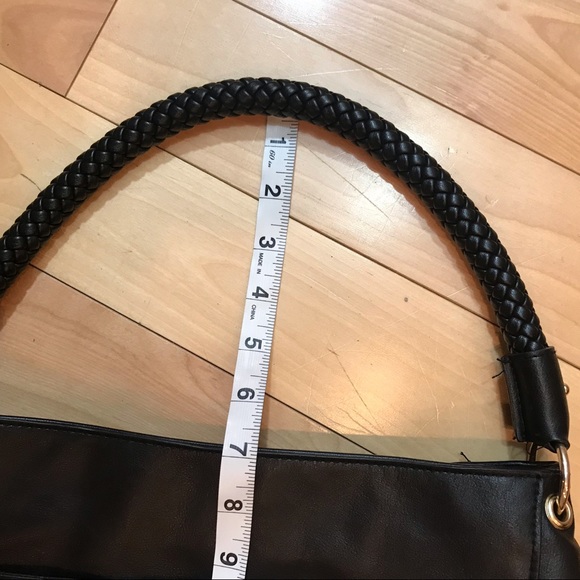 Libby Edelman Vegan Black Faux Leather Purse EUC - Picture 6 of 8